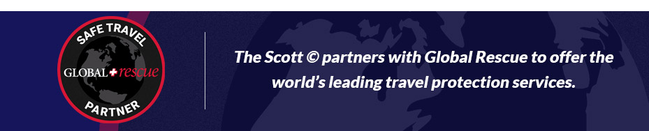 The Scott partners with Global Rescue to offer the world's leading travel protection services