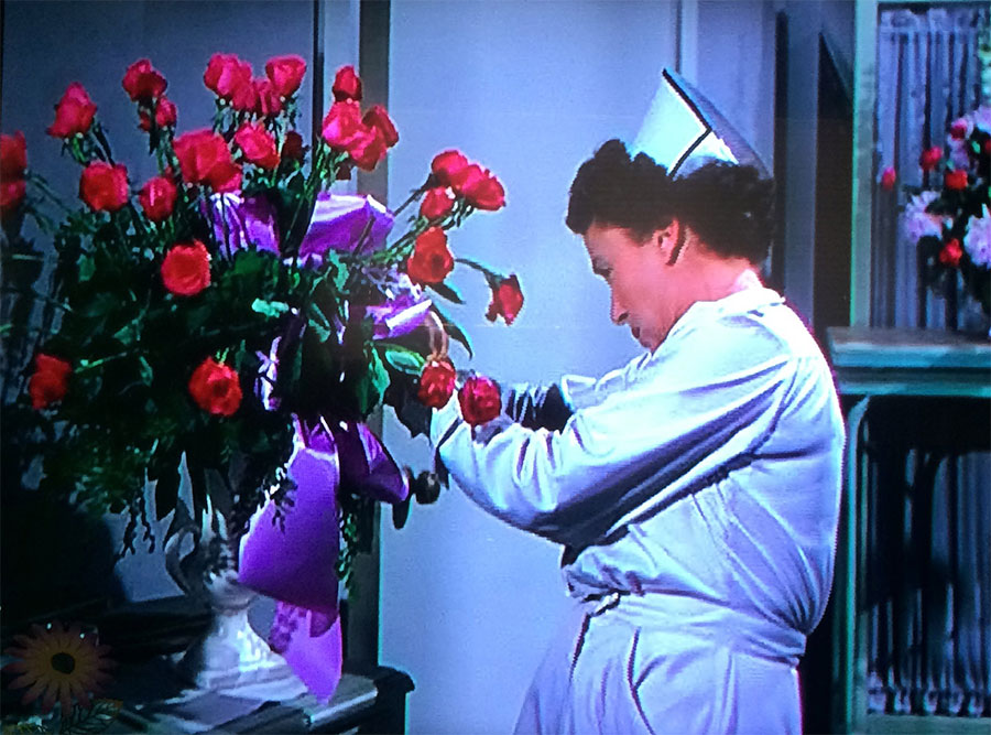 Nurse with Flowers