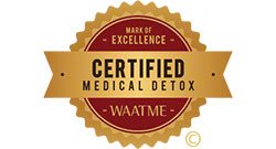 Certified Medical Detox by WAATME Mark of Excellence